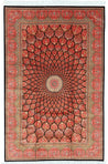 Fiery Sunset Dome Gonbad Area Rug