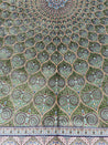 Green Gonbad Dome Silk Rug