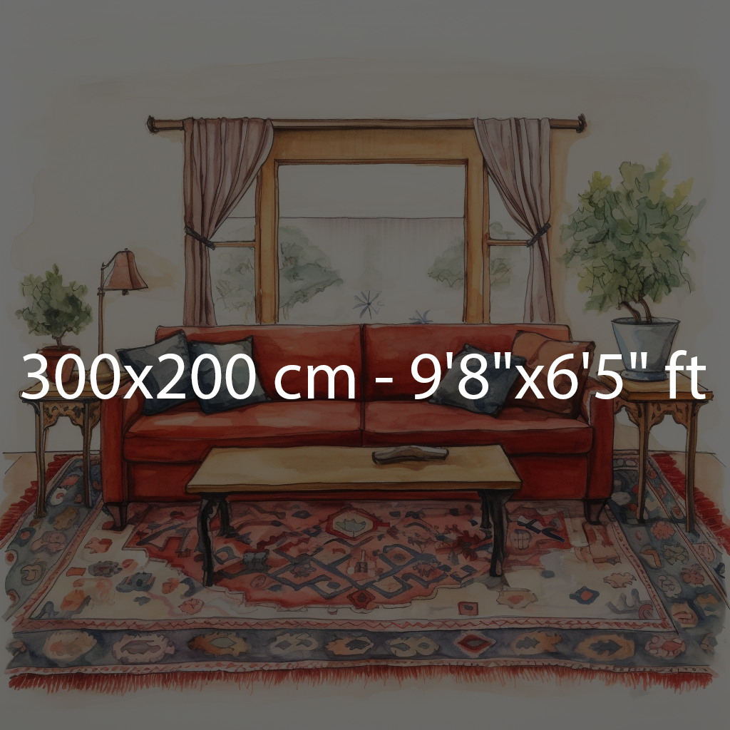 300x200 cm - 9'84"×6'56" ft