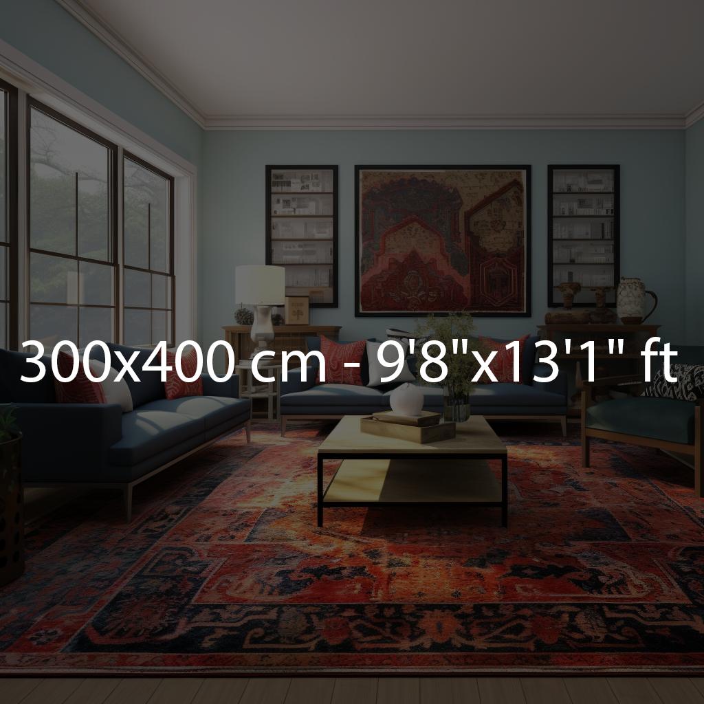 300x400 cm -9'84"×13'12" ft