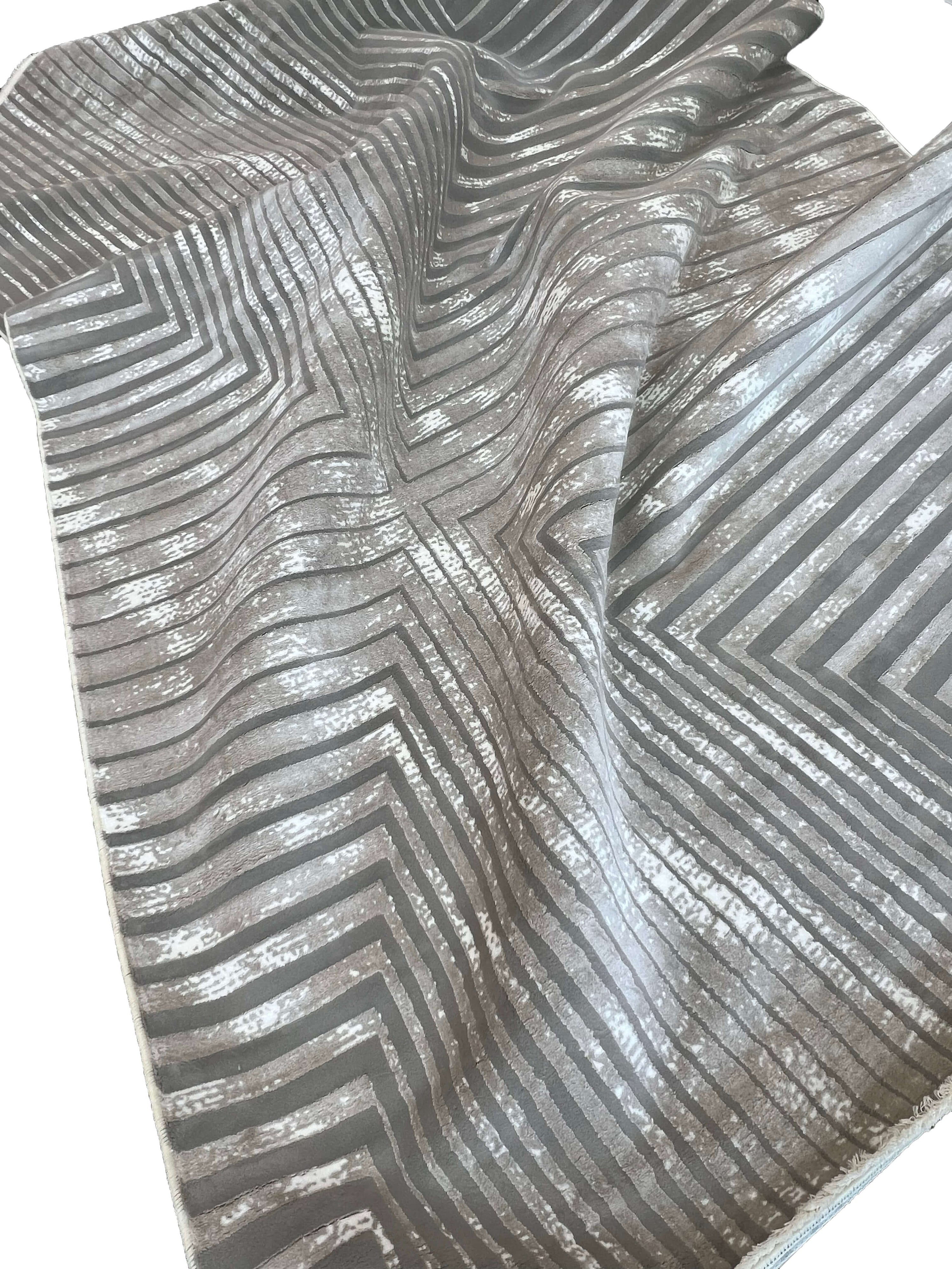 Modern Contemporary Silver Grey Rug