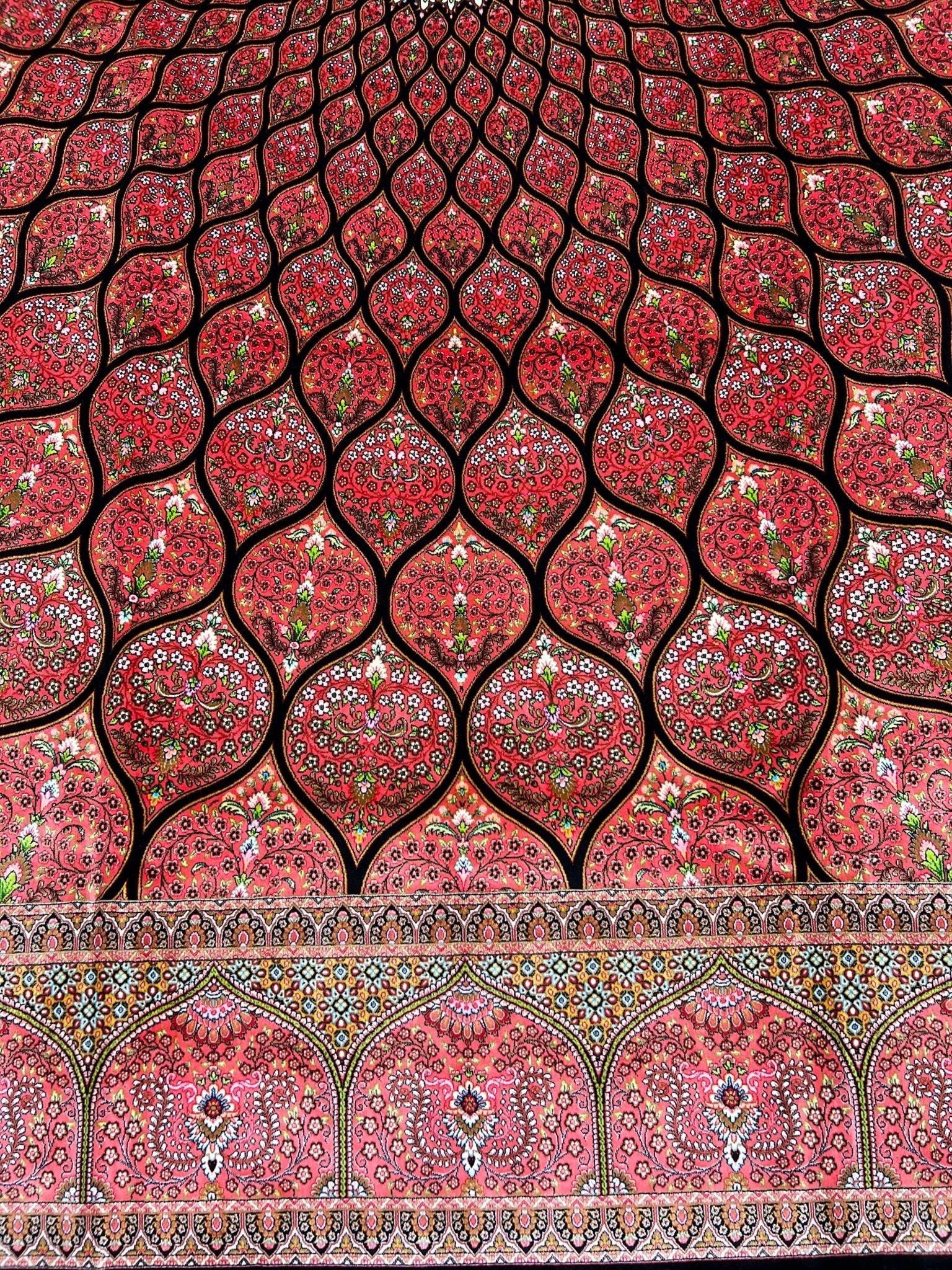 Fiery Sunset Dome Gonbad Area Rug