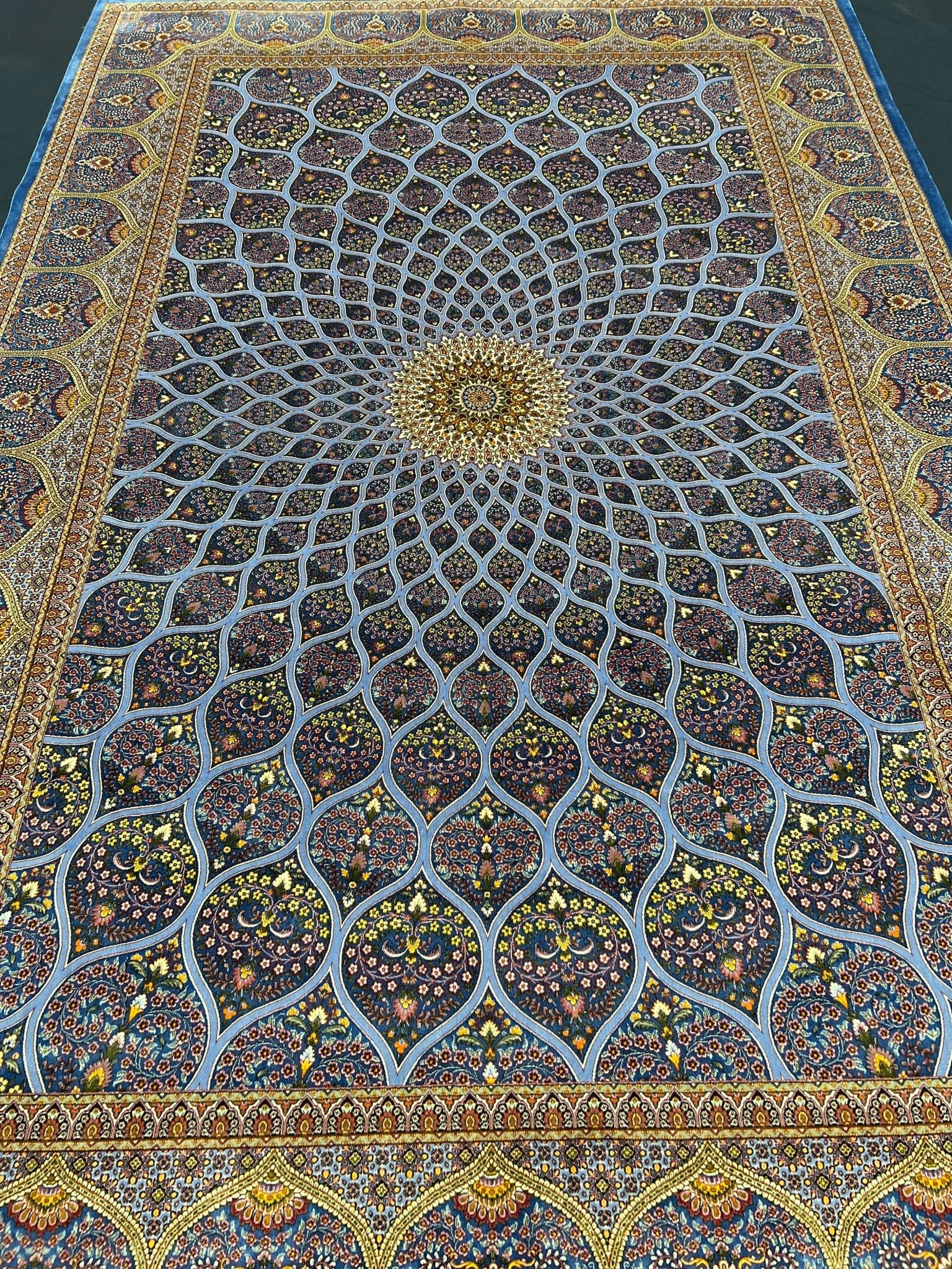 Gonbad Dome Silk Area Rug