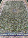 Green Gonbad Dome Silk Rug