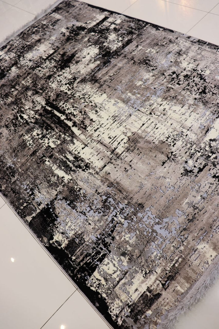 Modern Abstract Muse Silk And Acrylic Rug