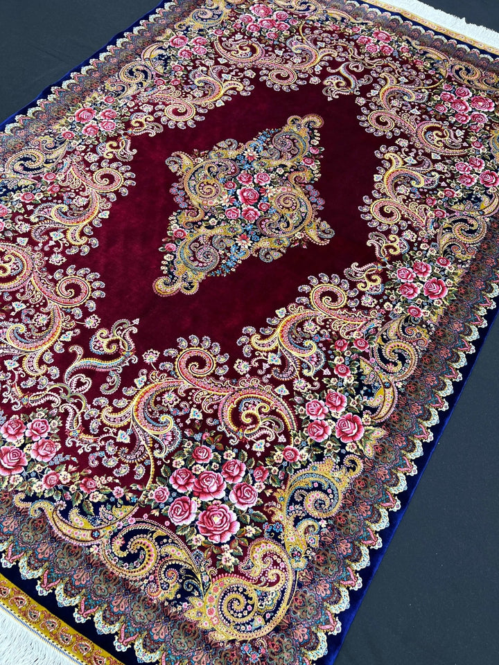 Traditional Silk Red Rug